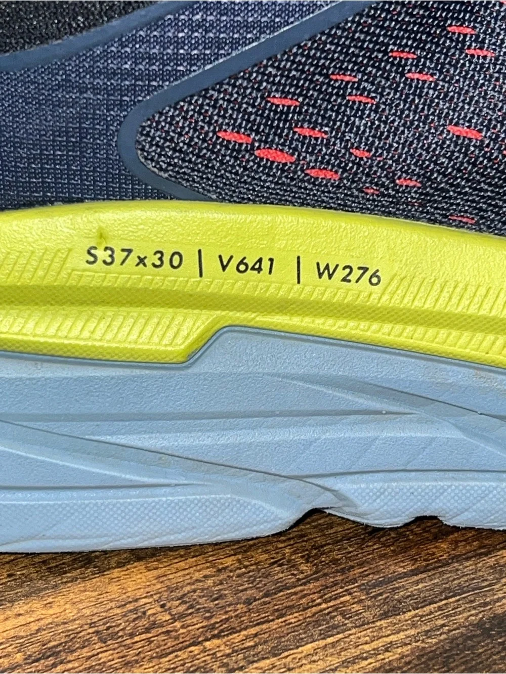 Hoka One One Black and Coral Trail Running Shoes